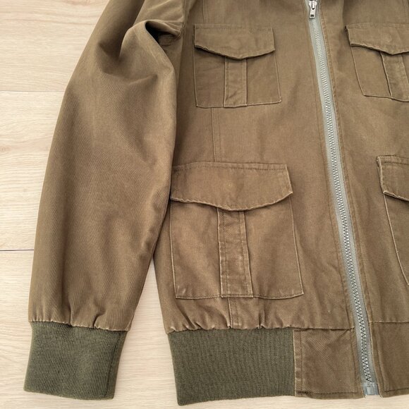 Mr. Wu Homme Men's Military-Inspired Olive Green Field Jacket Size L *Runs small - Picture 13 of 16